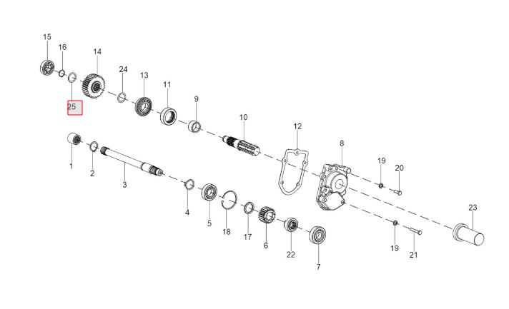 SPACER (PTO OUT PUT SHAFT ASSY)