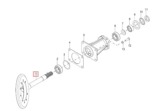 CROWN WHEEL & TAIL PINION SET(8X41) F.A