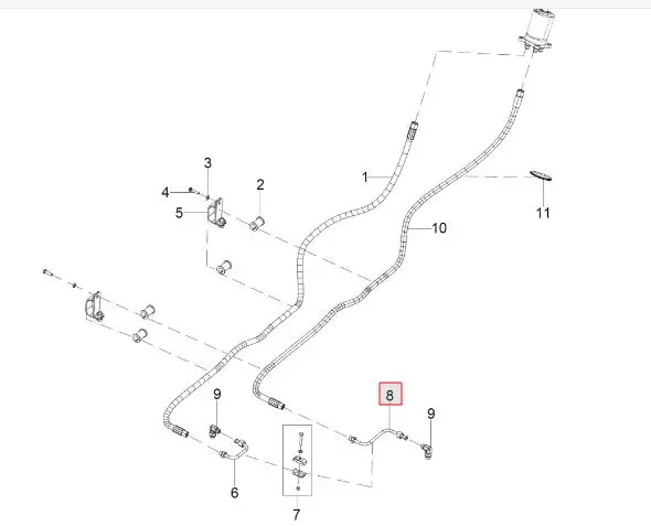 METALLIC PIPE (ST UNIT 'R' TO ST CYL RH)
