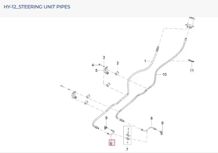 METALLIC PIPE ( ST UNIT L TO ST CYL LH