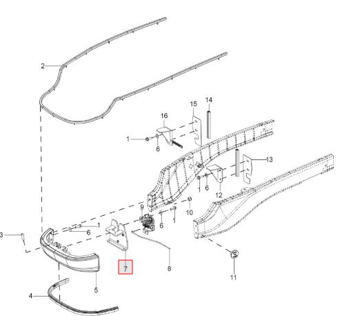 Bonnet Lock MTG BRKT Assy