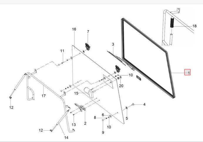 Rear Glass Rubber