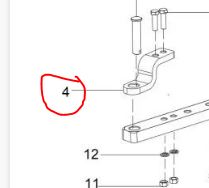 Top support for swinging bar