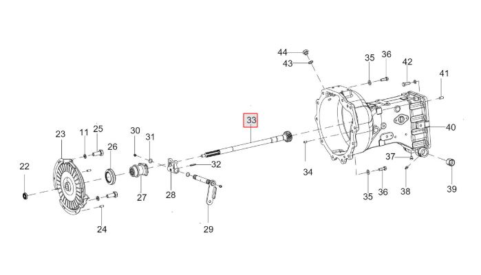 Input Shaft Z-16, L504 (F)