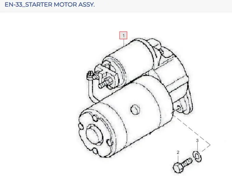 STARTER MOTOR (MISTUBASHI)