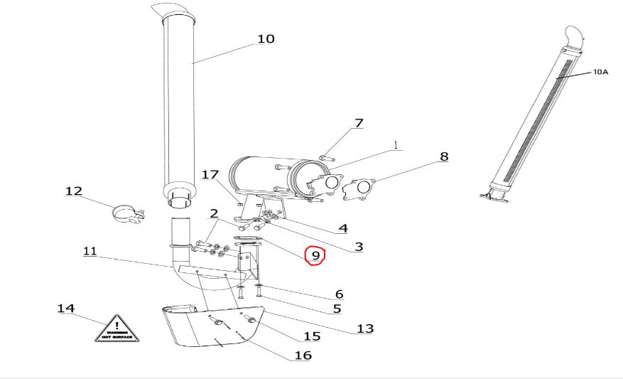Gasket Exhaust Elbow 4CYL.