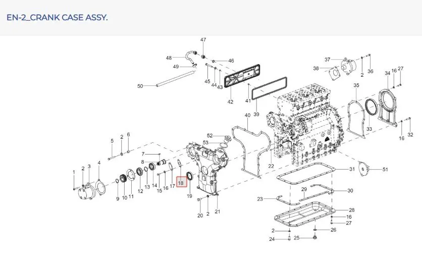 Gasket ( transmission elbow ) non asb.