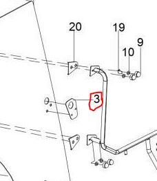 Door Lock Rubber Pad LH
