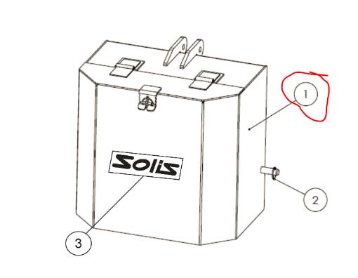 Solis contragewicht 300KG Cat.1