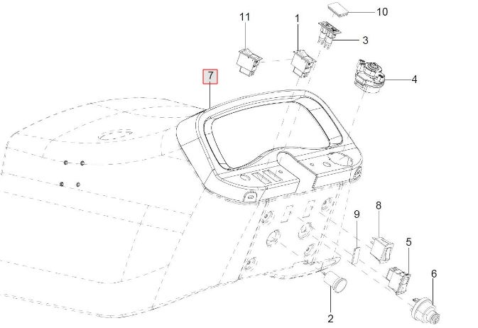 Instrument Cluster RX