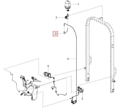 Revolving light harness (Pigtail)