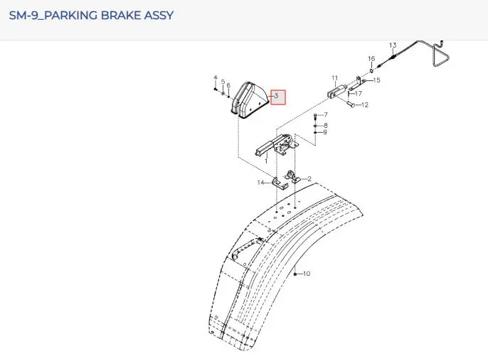 Parking Brake Cover