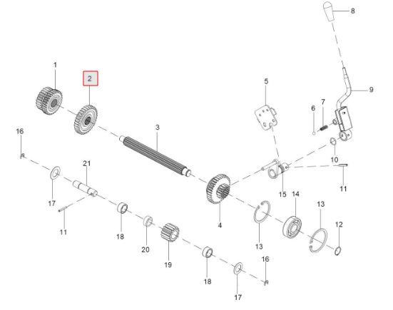 Sliding gear Z-33
