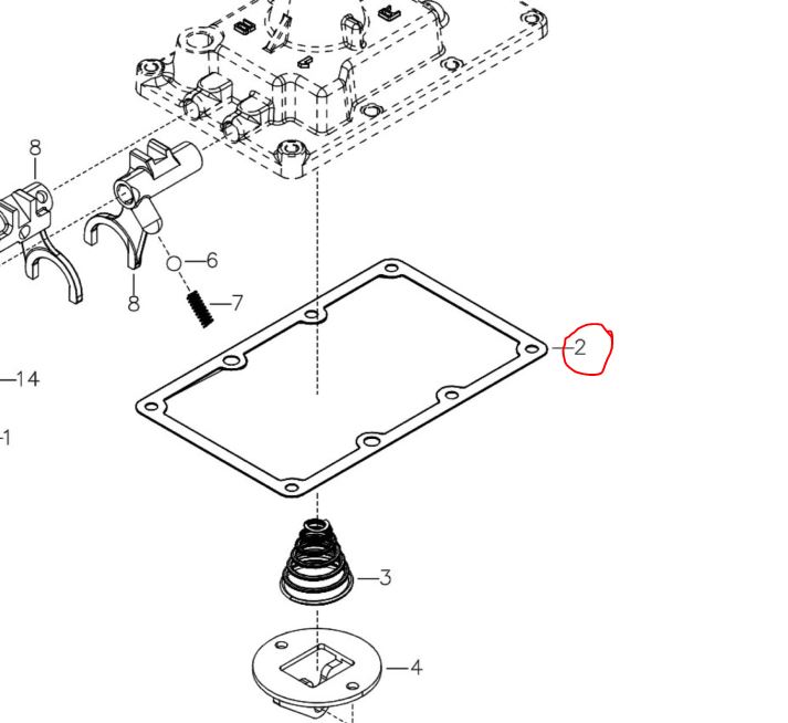 Gasket for gear Shifter Housing