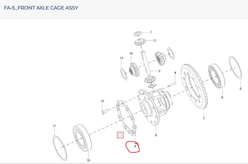 Locking Washer ( Crown Wheel )