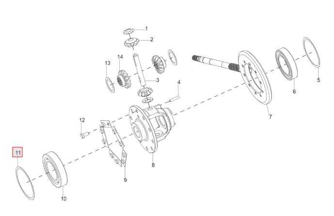 Shims ( Cage Front Axle ) Dia 100