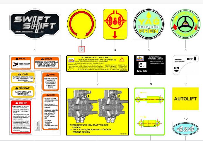 STICKER FOR ENGINE START/IGNITION