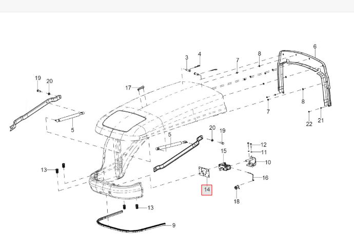 Bonnet Lock Plate