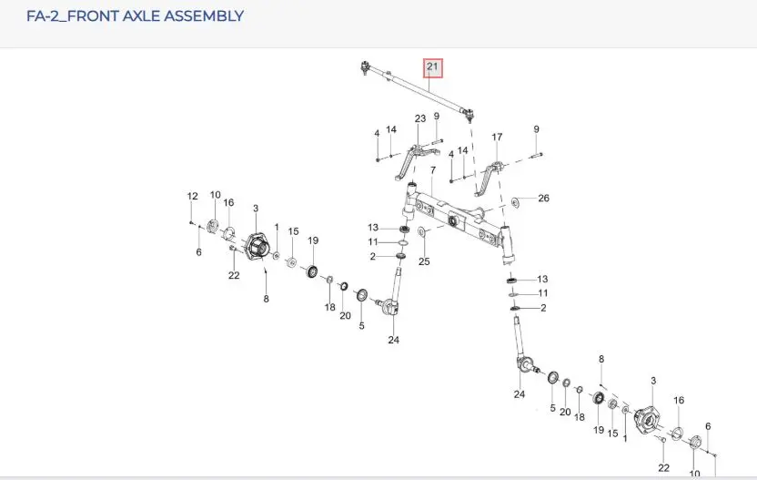 DRAG LINK ASSY (CROSS)