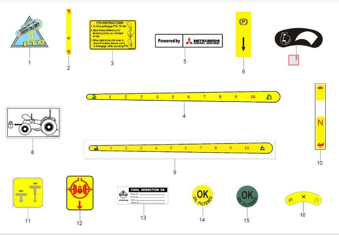 STICKER FOR SPEED CONTROL