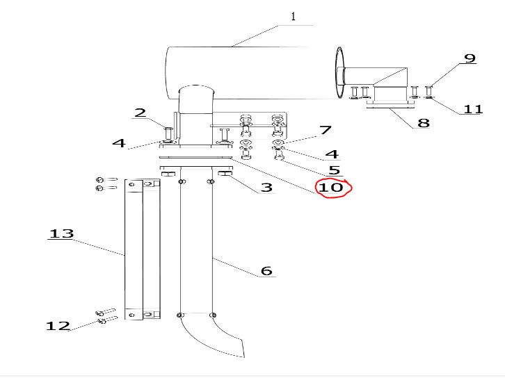GASKET FOR EXHAUSTELBOW 3&4 Cyl.Tur