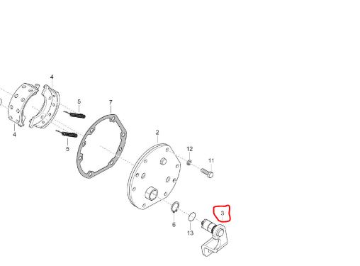 BRAKE ACTUATING LUG(RIGHT)