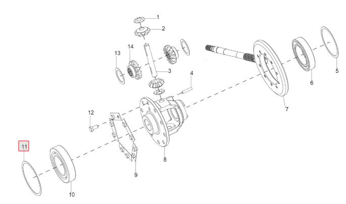 Shims ( Cage Front Axle ) Dia 100