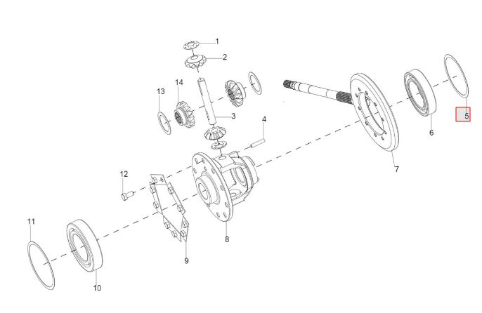 Shims ( Cage Front Axle ) Dia 90