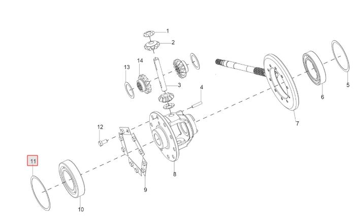 Shims ( Cage Front Axle ) Dia 100