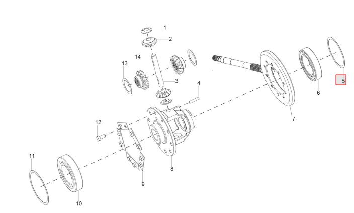 Shims ( Cage Front Axle ) Dia 90