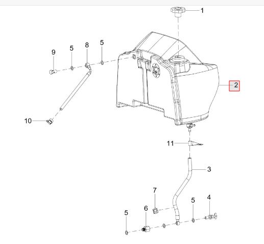 Integrated fuel tank assy