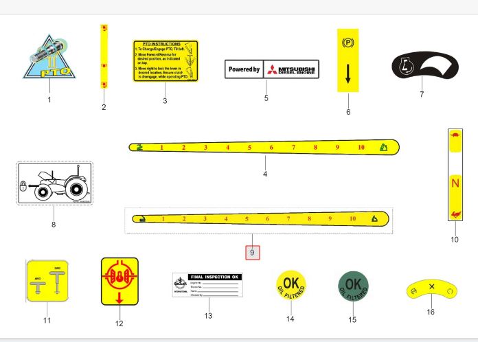 STICKER POSITION LEVER