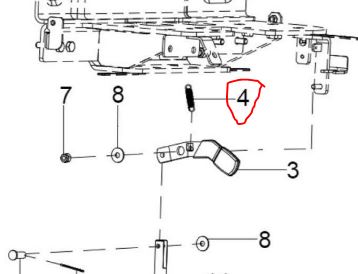Spring for parking brake
