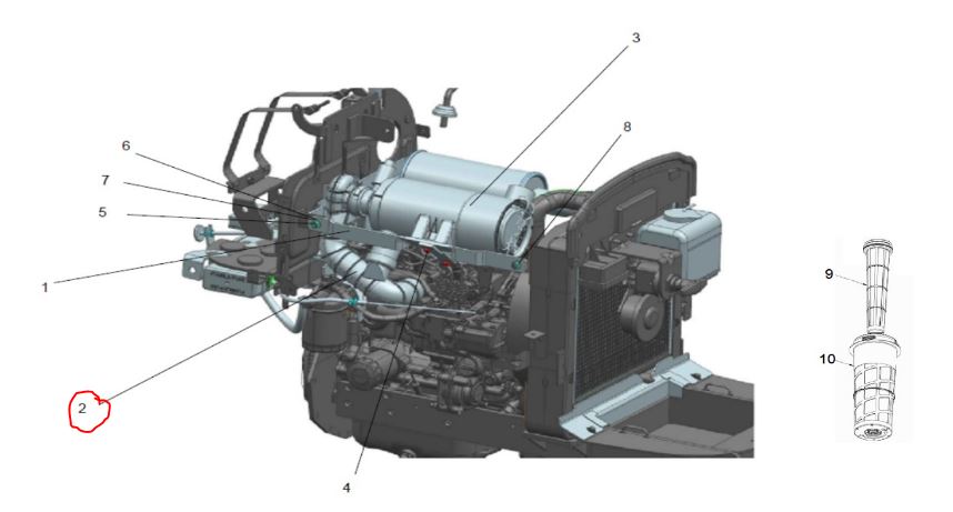 Hose dry air cleaner