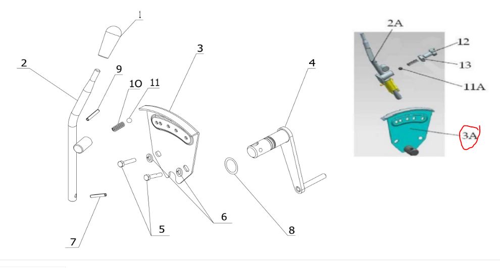 Locking plate (For 3 speed)