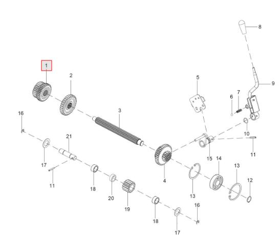 Sliding gear 2ND & 3RD Z-2