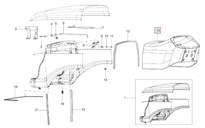 Dashboard assy. (with blue)