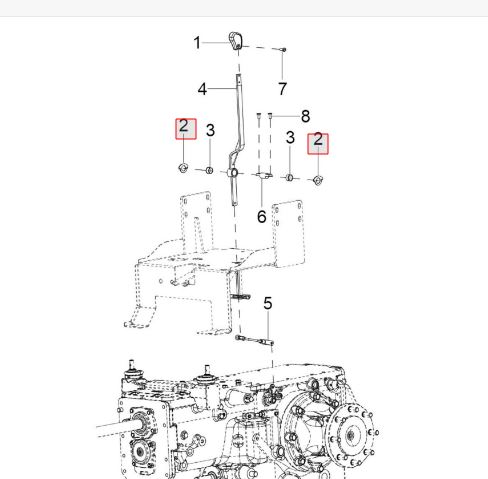 Washer for Pto lever