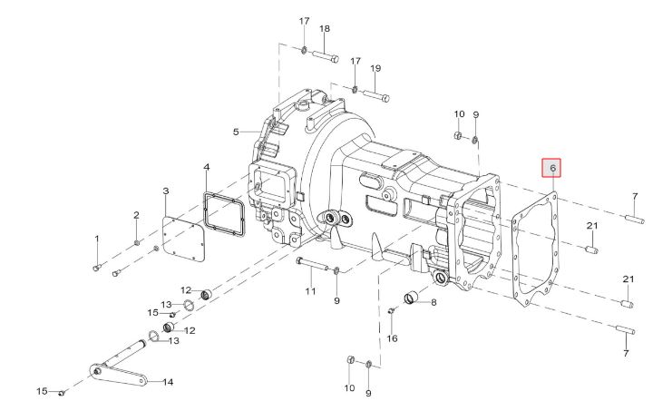 Gasket for clutch HSG