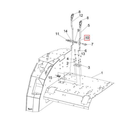 Washer for levers
