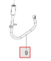 Fuel pipe fuel tank to water separator