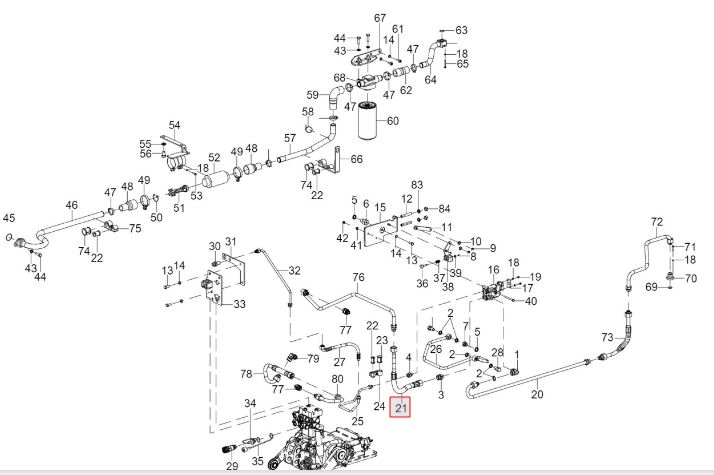 PRIMARY PIPE ASSY FROM BRAKE VALVE (N)