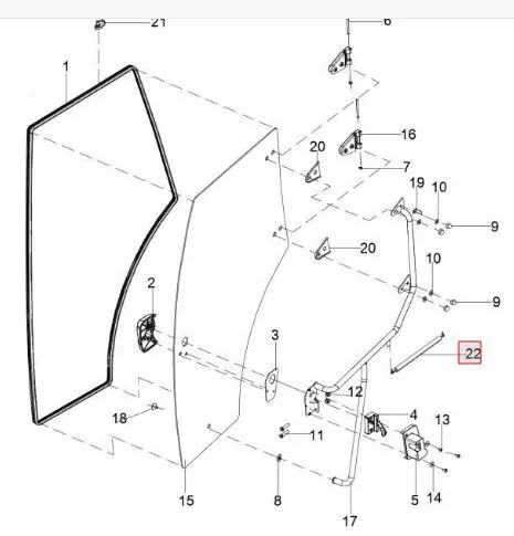 Gas Spring (cilinder) 220N