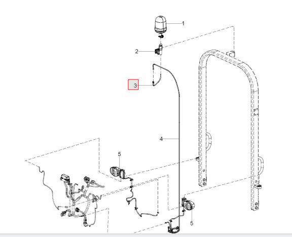 Revolving light harness