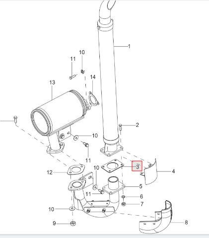 Head Gasket For Exhaust Elbow 2 MTG