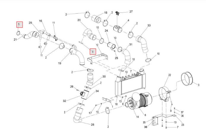 Hose worm clamp dia Ø52
