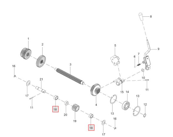 Needle cage bearing (24X18X12)