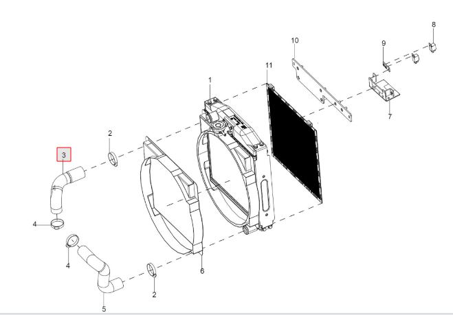 Hose termostat to radiator