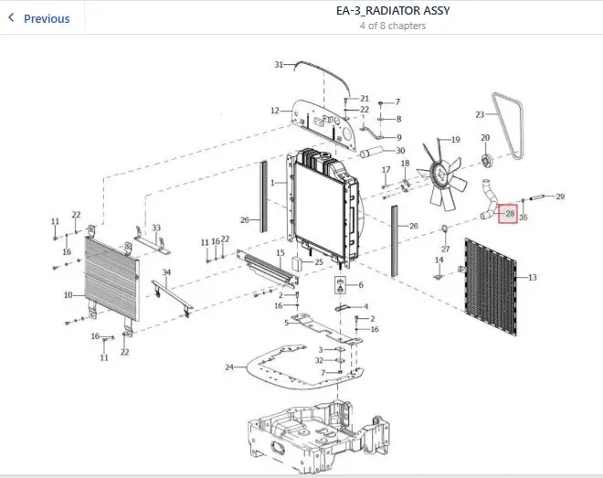 Hose ( Radiator to Water pump ) AC Cabin