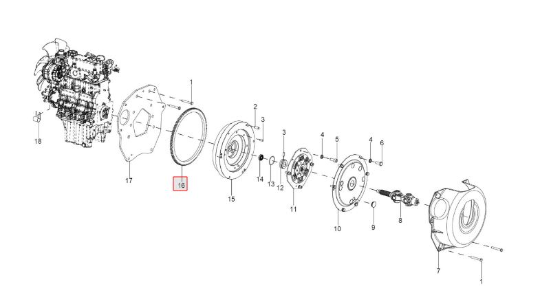 Ring Gear Fly Wheel ( GT22 )